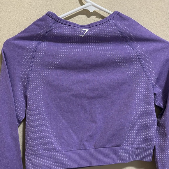 Gymshark Vital Seamless 2.0 Long Sleeve Crop Top Size Medium - Picture 9 of 10
